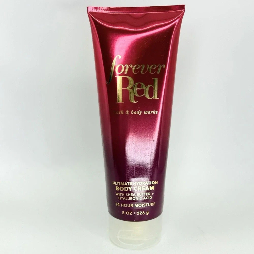 LOT OF 2 Bath‎ & Body Works Forever Red Body Cream Lotion Set 24Hr Moisture New